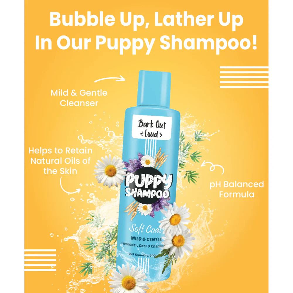 Bark Out Loud Soft Coat Puppy Shampoo for Dogs