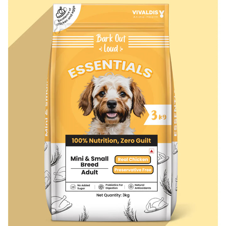 Bark Out Loud Essentials Real Chicken Mini and Small Breed Adult Dog Dry Food