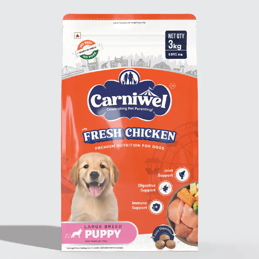 Carniwel with Veg Superfoods, Dry Dog Food for Large Dog, Puppy