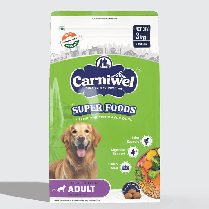 Carniwel with Veg Superfoods, Dry Dog Food for Large Dog, Adult