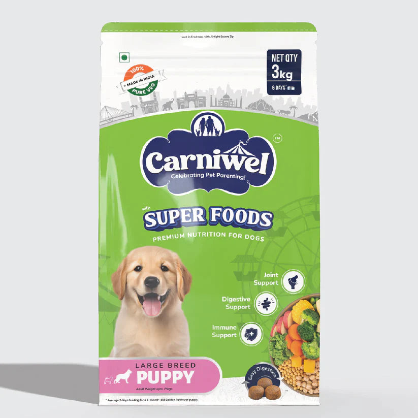 Carniwel with Veg Superfoods, Dry Dog Food for Large Dog, Puppy