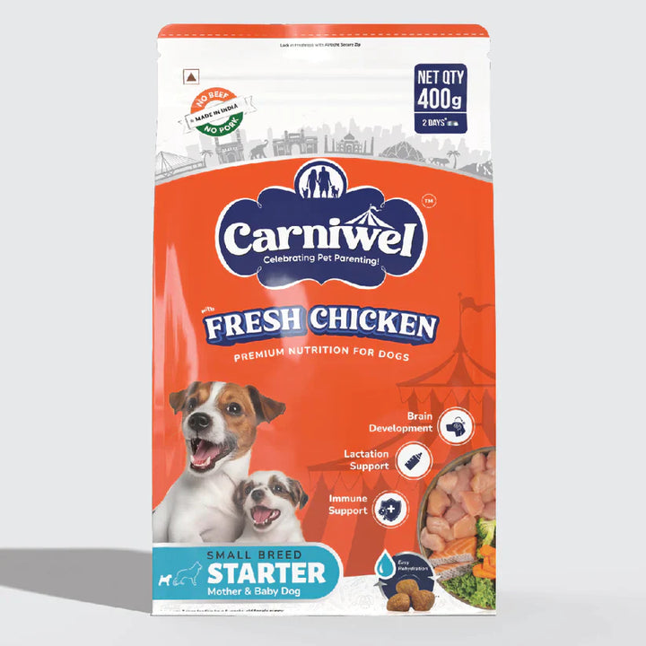 Carniwel with Fresh Chicken, Dry Dog Food for Small Dog, Starter