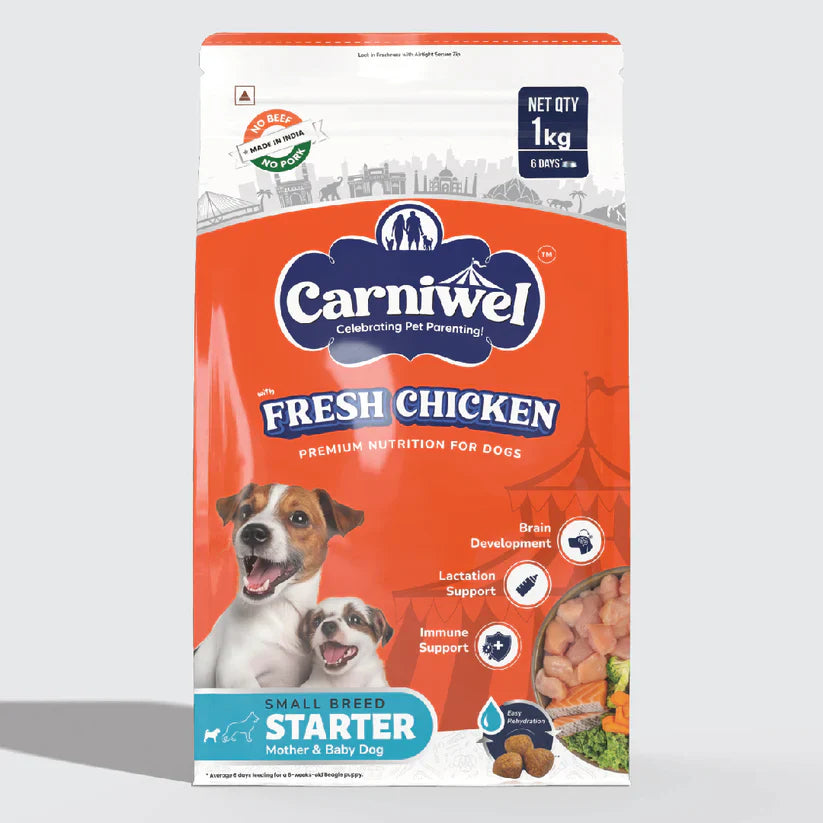 Carniwel with Fresh Chicken, Dry Dog Food for Small Dog, Starter