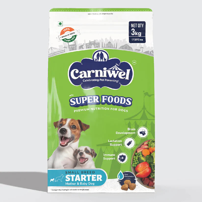 Carniwel with Veg Superfoods, Dry Dog Food for Small Dog, Starter