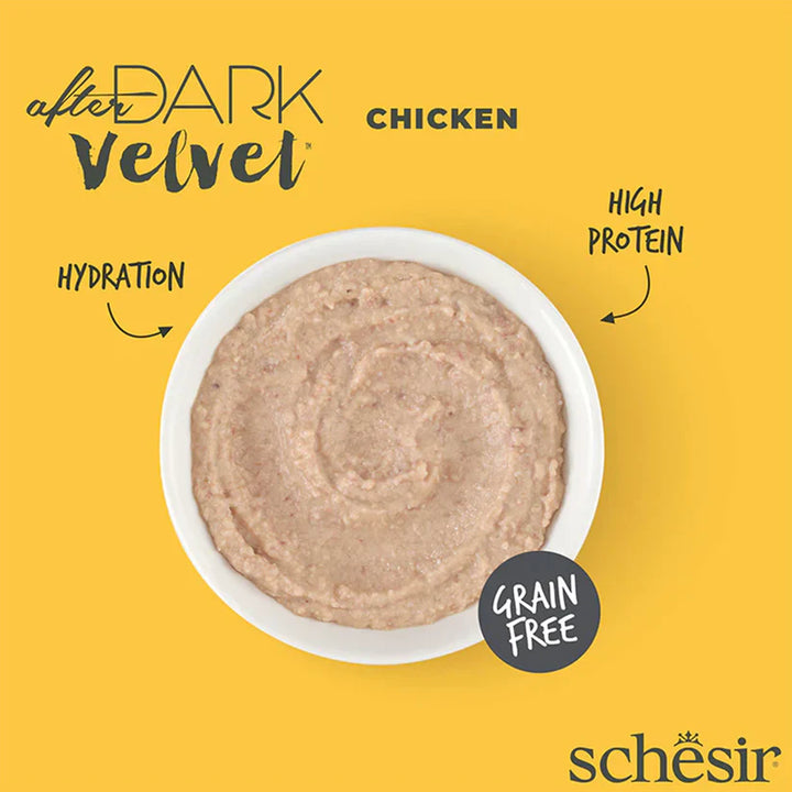 Schesir After Dark Velvet Mousse Chicken Wet Food For Adult Cat - 80 gm