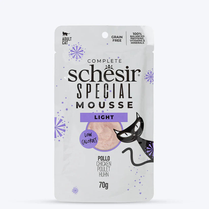 Schesir Special Mousse Light Chicken Wet Food For Adult Cat - 70 gm